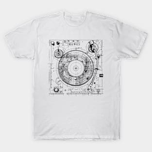 Vintage Vinyl Turntable T-Shirt